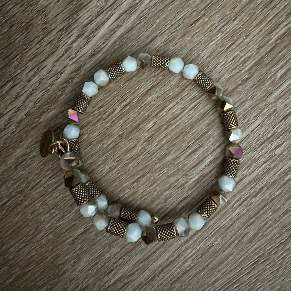 Alex and Ani iridescent gold wrap
